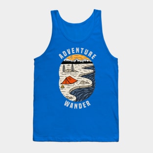 adventure wander camping tent Tank Top